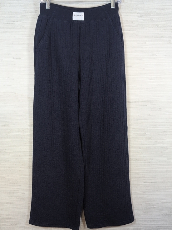 aerie Pants - Aerie Coffee Run Trouser Seeatpants Royal Navy Blue Small NWT Wide Leg